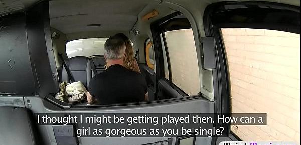  Gold digger fucked and gives foot work to fake driver18